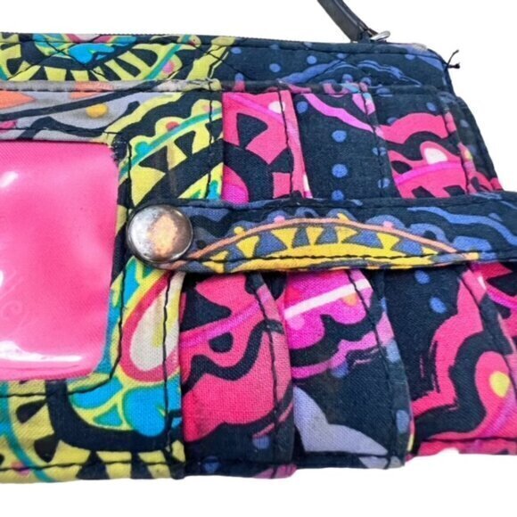 Vera‎ Bradley Twilight Paisley Wallet - Very Cute - Card Holder Zip Pocket - Picture 3 of 5